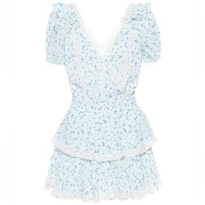 Loveshackfancy Carlo ruffled cotton mini dress